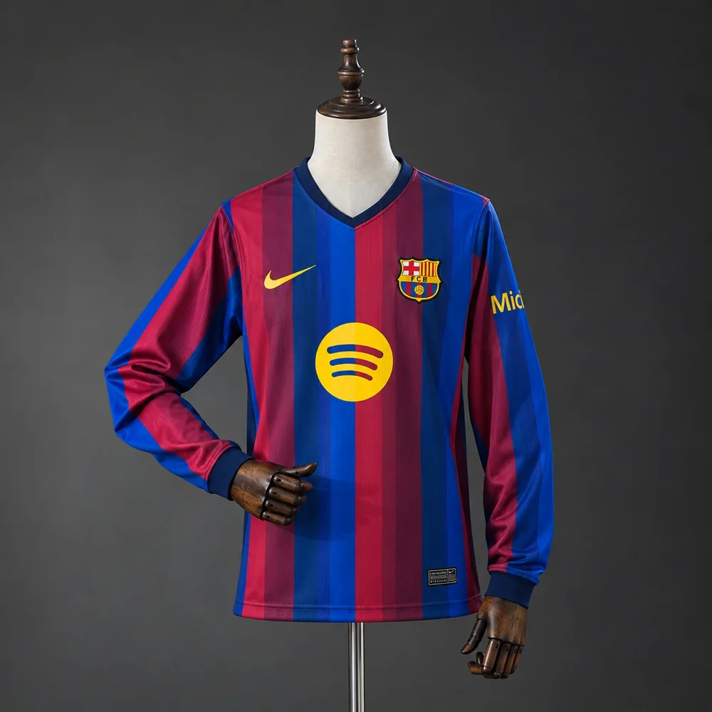 Barcelona 26/27 Home Long Sleeve Jersey S-4XL
