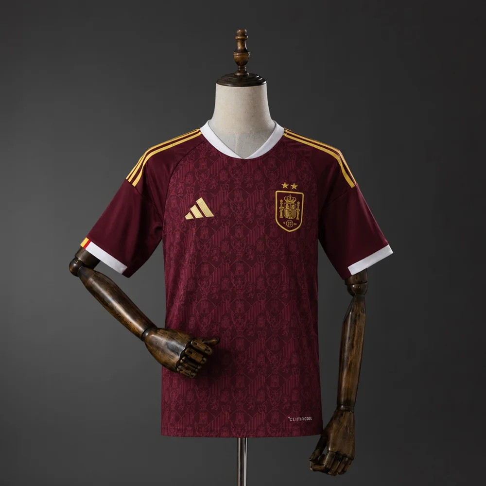 Spain 2026 Commemorative Jersey - Maroon S-4XL